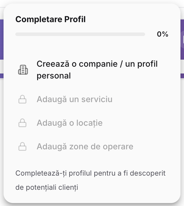 Completează-ți profilul