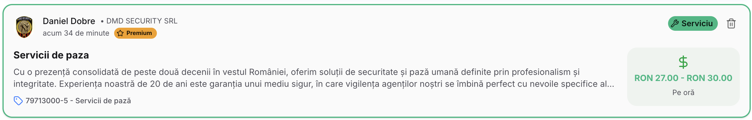 Service example 1