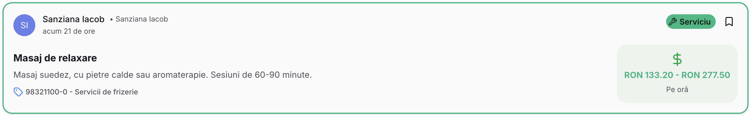 Service example 2