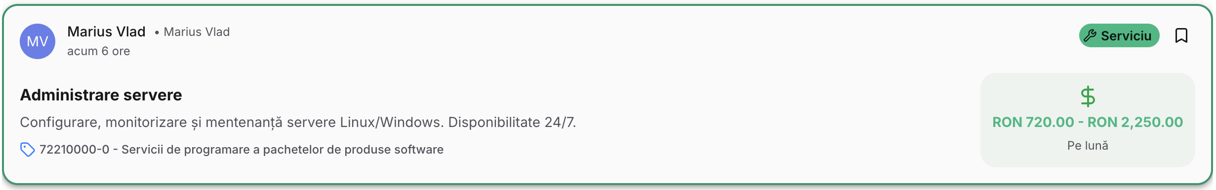 Service example 3